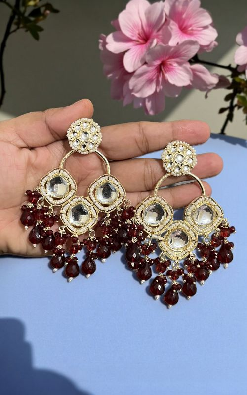 Traditional Kundan  chandbali  Earrings – Elegant Ethnic Jewelry for Women
