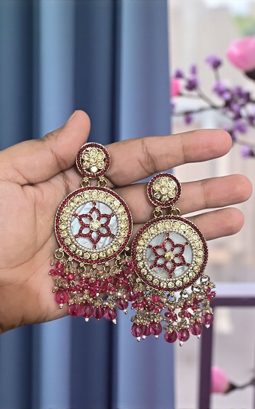 Royal AD stone Traditional Indian Earrings for Women