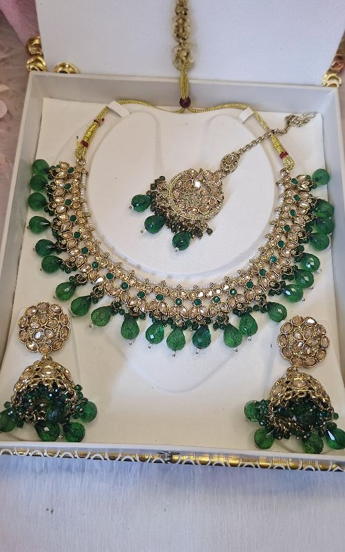 Heritage Gold-Plated Kundan & Pearl Jewelry Set