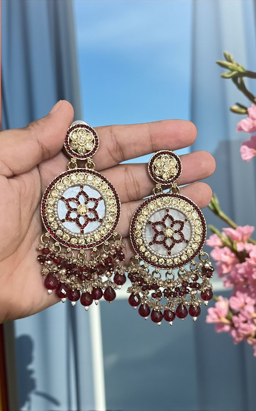 Royal AD stone Traditional Indian Earrings for Women