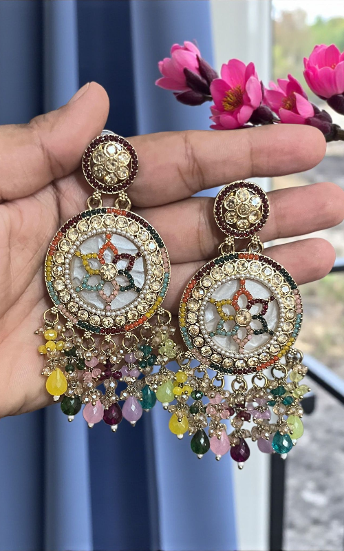Royal AD stone Traditional Indian Earrings for Women